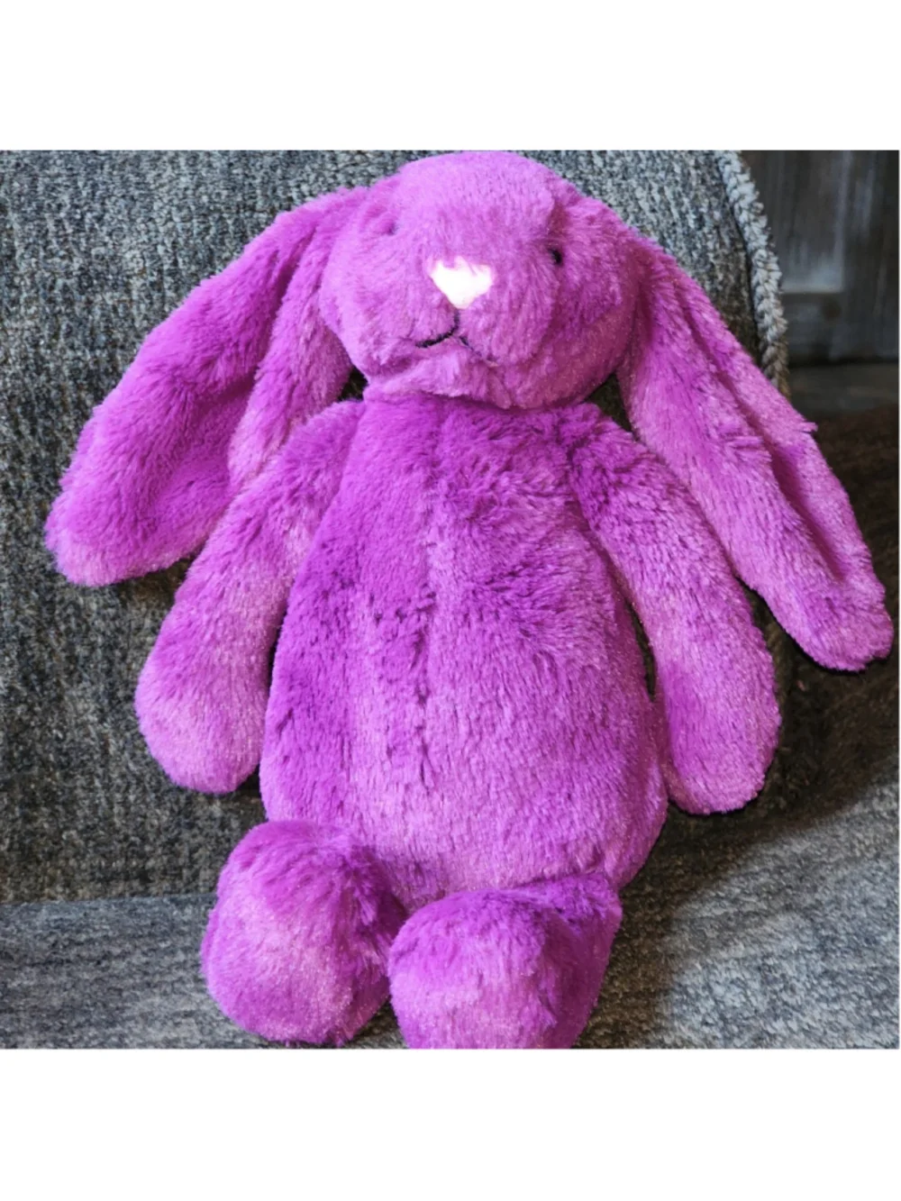 Jellycat Bashful Allium Bunny Small Purple Plush 7